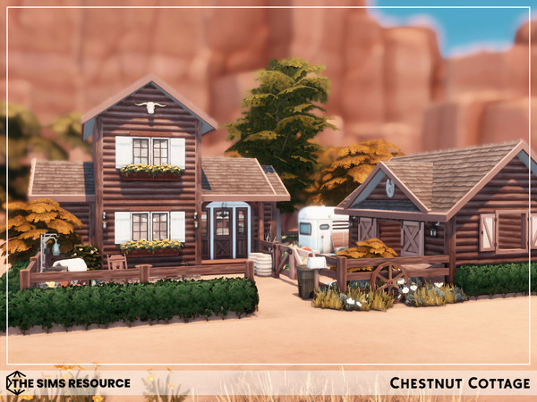 Sims 4 — Chestnut Cottage by sharon337 — Chestnut Cottage is a Detached Family Home perfect for a family of 2.