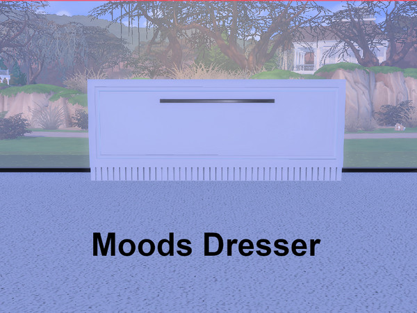 Sims 4 — Moods Bedroom Dresser by BlackCat27 — A simple dresser, minimalistically designed.