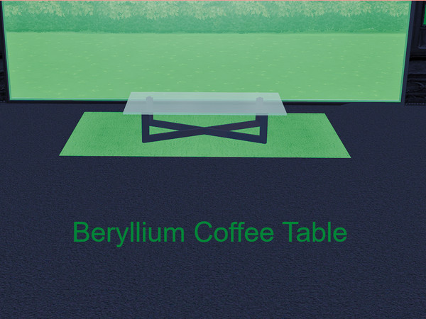 Sims 4 — Beryllium Coffee Table by BlackCat27 — A modern coffe table, part of the Beryllium Living Room Set. 8 colour