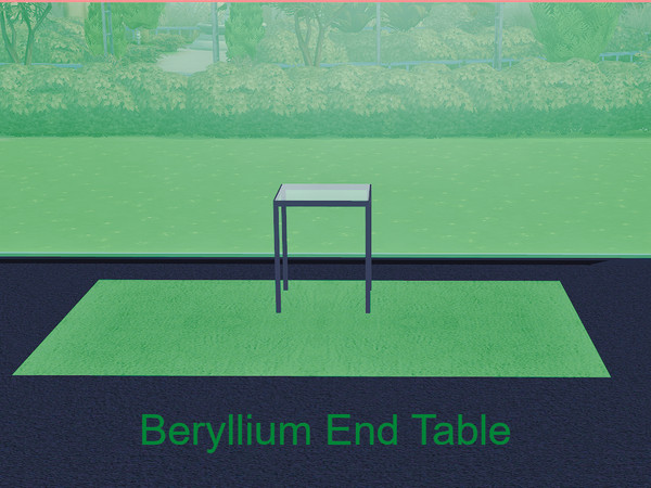 Sims 4 — Beryllium End Table by BlackCat27 — A modern end table, part of the Beryllium Living Room Set. 8 colour options