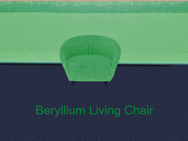 Sims 4 — Beryllium Living Chair by BlackCat27 — A comfortable living chair, part of the Beryllium Living Room Set. 8