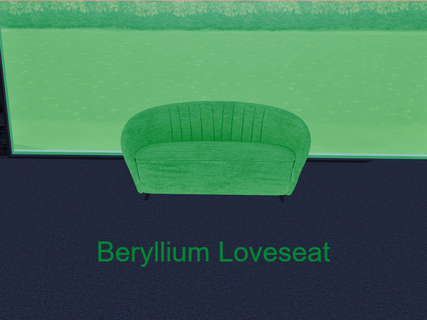Sims 4 — Beryllium Loveseat by BlackCat27 — A cosy loveseat, part of the Beryllium Living Room Set. 8 colour options