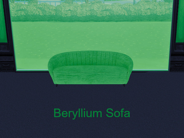 Sims 4 — Beryllium Sofa by BlackCat27 — A comfortable and roomy sofa, part of the Beryllium Living Room Set. 8 colour