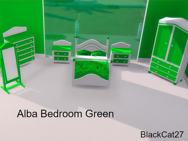 Sims 4 — Alba Dresser by BlackCat27 — A colour coordinated bedrrom set with 8 colour options