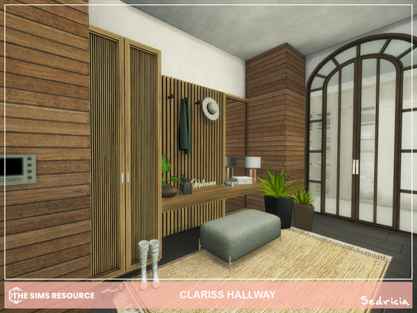 Sims 4 — Clariss Hallway by Sedricia — Please use "bb.moveobjects on" before place the room