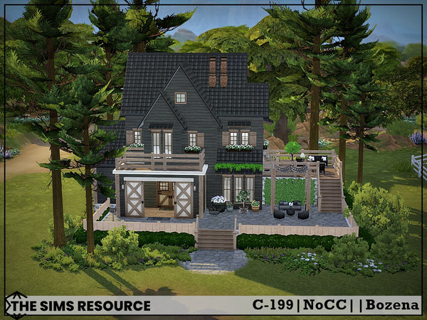 Sims 4 — C-199-Shell by Bozena — Chestnut Ridge