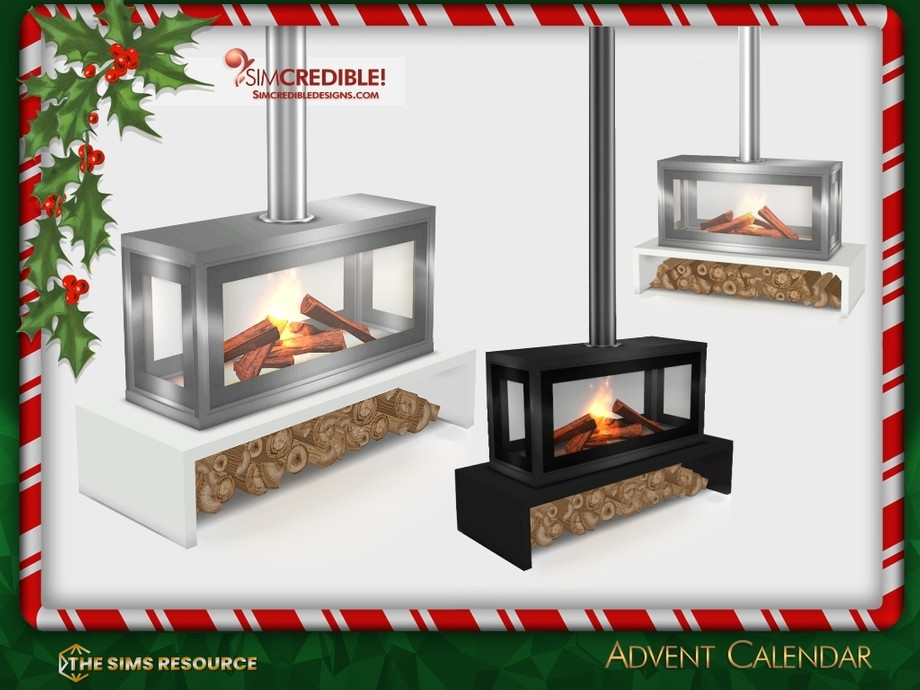 SIMcredible!'s Advent Calendar 2022 Fireplace middle room tall