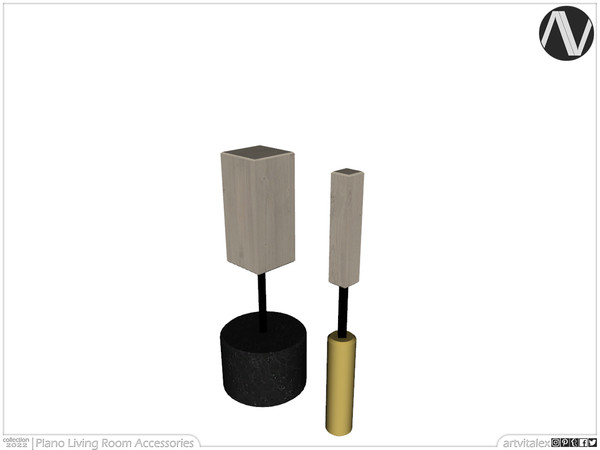 Sims 3 — Plano Decor Rectangles And Cylinders by ArtVitalex — Decoration Collection | All rights reserved | Belong to