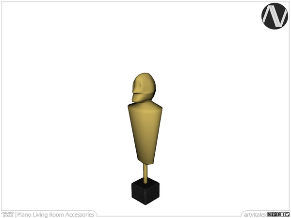 Sims 3 — Plano Decor Unidentified Bust by ArtVitalex — Decoration Collection | All rights reserved | Belong to 2023