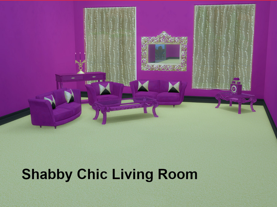 The Sims Resource | Shabby Chic Coffee Table Recoloured