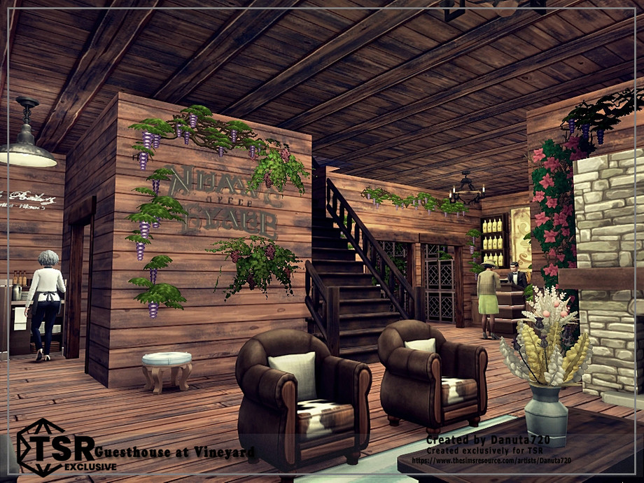 The Sims Resource - Guesthouse at Vineyard