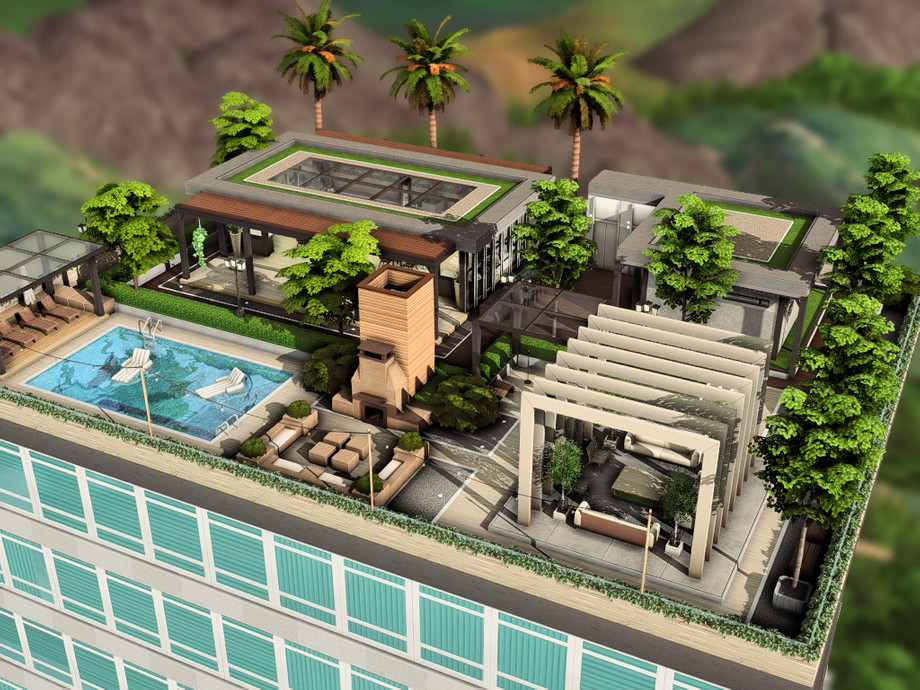 The Sims Resource Luxury Rooftop