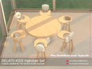 Sims 4 — GELATO KIDS Highchairs by MyricaGale — Highchairs for infants and toddlers, in the same style as the GELATO