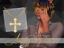 Sims 4 — Alba Gem Pendant by aithsims — necklace