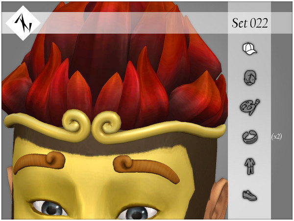 Sims 4 — Set022 - Hat - Miraculous by AleNikSimmer — THIS IS THE FULL SET. -TOU-