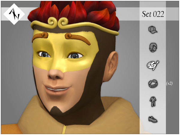 Sims 4 — Set022 - Face Paint - Mask by AleNikSimmer — THIS IS THE FULL SET. -TOU-