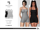 Sims 3 — Marl Thick Rib Strappy Unitard by Bill_Sims — This unitard features a marl material with a thick rib design and