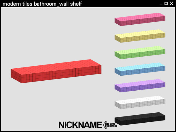 Sims 4 — modern tiles bathroom_wall by NICKNAME_sims4 — 13 package files. -modern tiles bathroom_bathtub -modern tiles