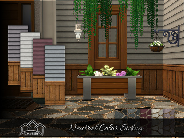 Sims 4 — Neutral Color Siding 1 by Emerald — All neutrals colors universally pleasing for a whole house.