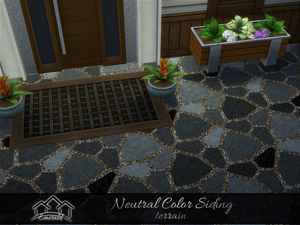 Sims 4 — Neutral Color Siding Terrain 1 by Emerald — All neutrals colors universally pleasing for a whole house.(terrain)