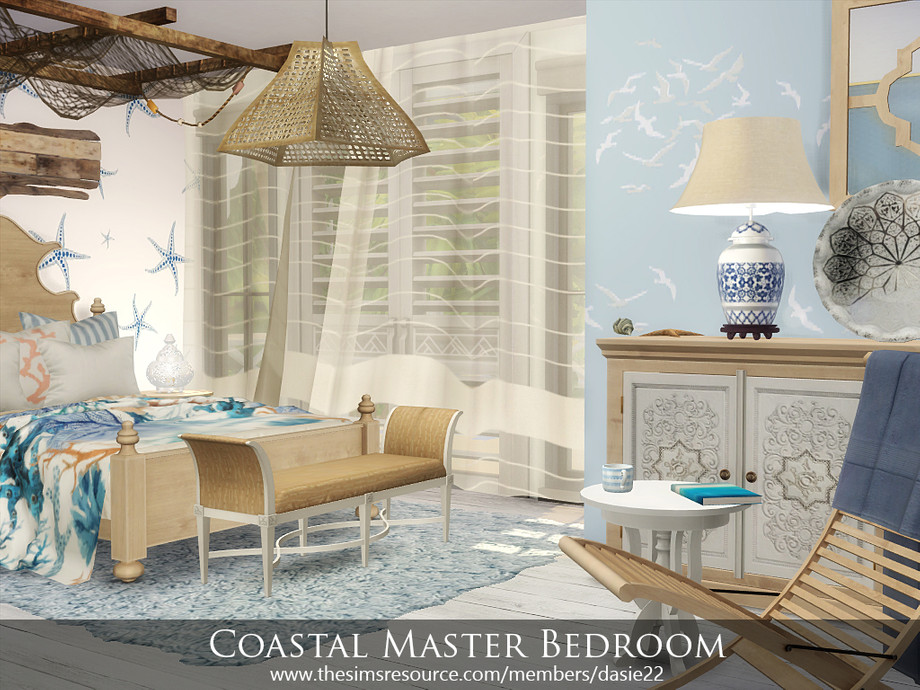 The Sims Resource - Coastal Master Bedroom