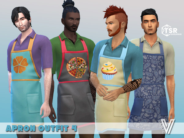 The Sims Resource - Cooking Joy Apron Outfit