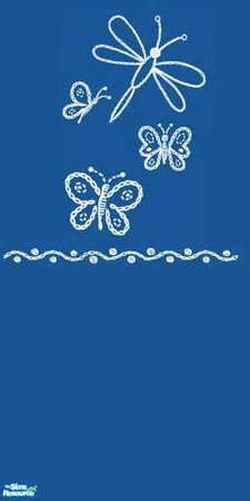 Sims 2 — NightBlueWallSet - wall3 by The_Unicorn — -