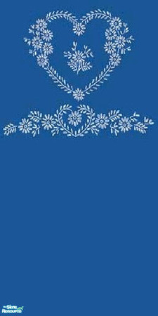 Sims 2 — NightBlueWallSet - wall2 by The_Unicorn — -