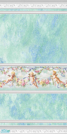Sims 2 — Angels aqua by devilishdawn — wall