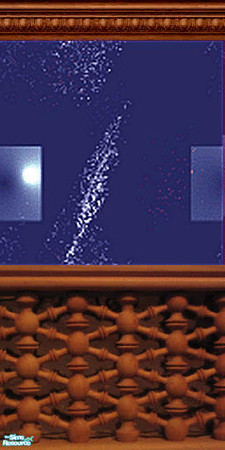 Sims 2 — Blue Carved Wallpaper by LadyDeluxe — Wallpaper with a zing to enhance any wall!!