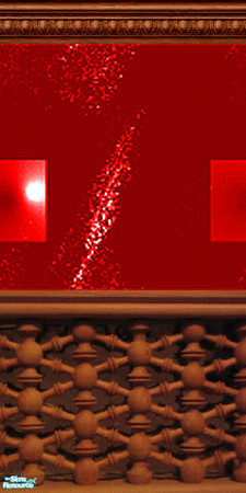 Sims 2 — Red Carved Wallpaper by LadyDeluxe — Wallpaper with a zing to enhance any wall!!