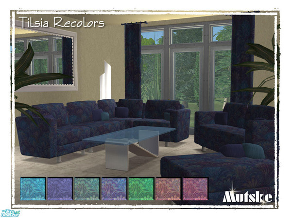 Sims 2 — Tilsia Recolors by Mutske — New recolors for the "Tilsia Livingroom" set. Please redownload the
