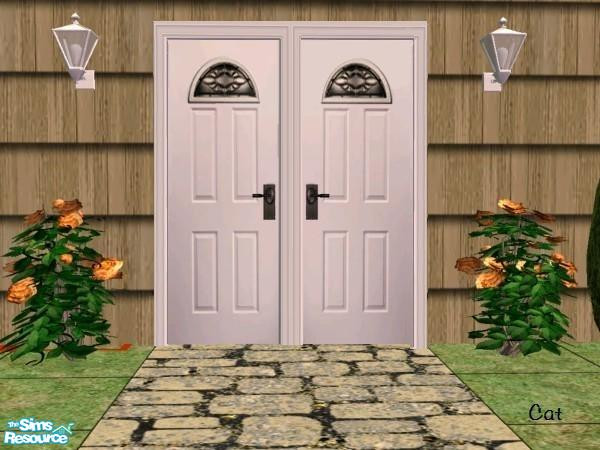 Sims 2 — Sign Door  4 Squares White by cat3cm — by cat