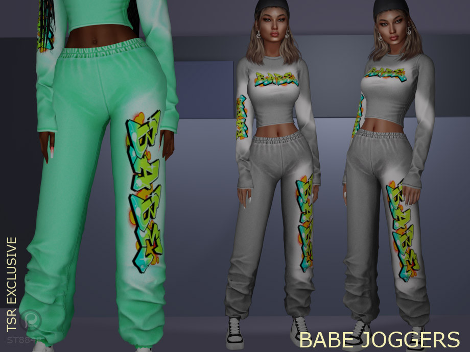 The Sims Resource - Babe joggers
