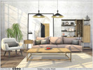 Sims 3 — Newell Living Room by Onyxium — Onyxium@TSR Design Workshop Living Room Collection - Belong To The 2023 Year