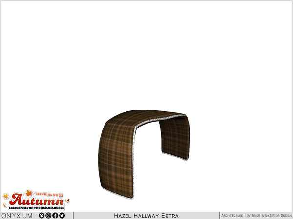 Sims 4 — Hazel Pouf Blanket by Onyxium — Onyxium@TSR Design Workshop Hallway Collection - Belong To The 2023 Year