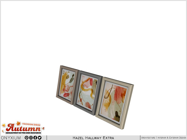 Sims 4 — Hazel Painting Frames by Onyxium — Onyxium@TSR Design Workshop Hallway Collection - Belong To The 2023 Year