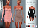 Sims 4 — SHORT DRESS WITH SLEEVES by Sims_House — SHORT DRESS WITH SLEEVES