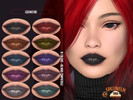 Sims 4 — Lilith Lipstick N.520 by IzzieMcFire — Lilith Lipstick N.520 contains 10 colors in hq texture. Standalone item