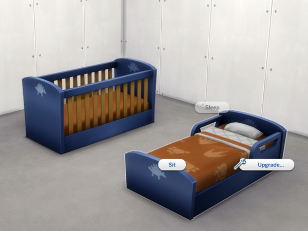 Sims 4 — Short and Stout Bed by Kindermade by Hockeystarlet1 — Do you like to Upgrade function on the Blandco Crib and