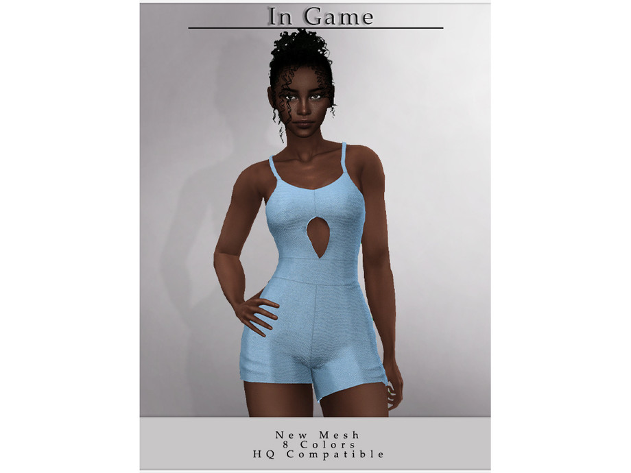 The Sims Resource - Cut Out Jumpsuit O-35