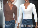 Sims 4 — MEN'S LONG SLEEVE T-SHIRT by Sims_House — MEN'S LONG SLEEVE T-SHIRT