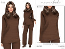 Sims 4 — Knit Oversized Jumper MC502 by mermaladesimtr — New Mesh
