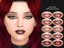 Sims 4 — Lipstick A135 by ANGISSI — PREVIEWS MADE USING HQ MOD 10 colors