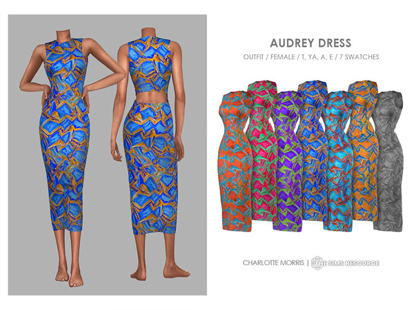 The Sims Resource Audrey Dress