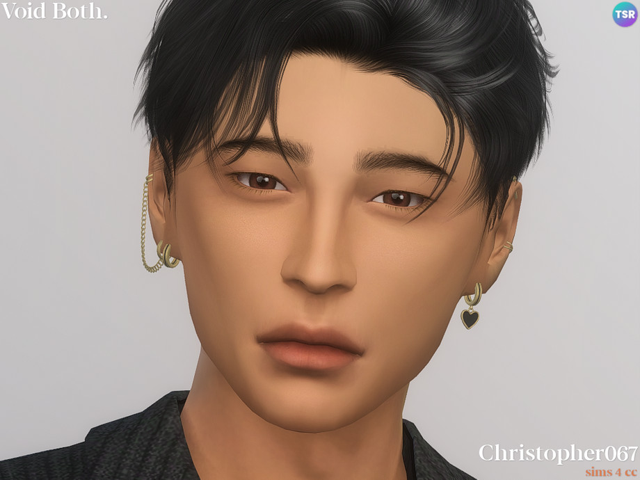 The Sims Resource - Void Earrings Male - Both