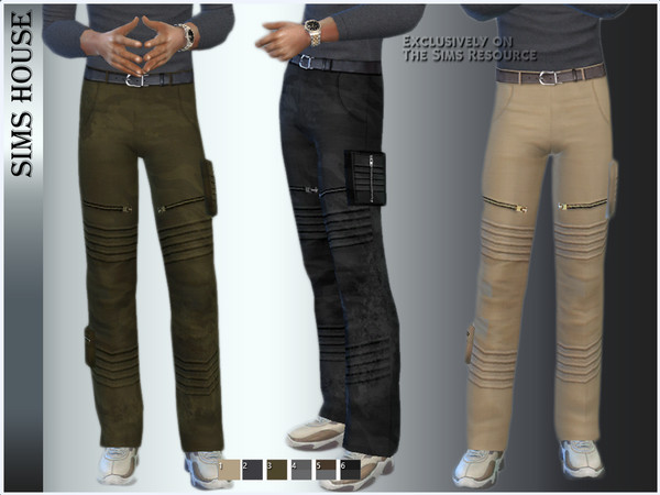 The Sims Resource - MEN'S CARGO WITH SIDE POCKETS