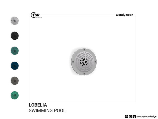 Sims 4 — Lobelia Pool Drain by wondymoon — Let your Sims enjoy swimming with Lobelia olympic swimming pool equipments and