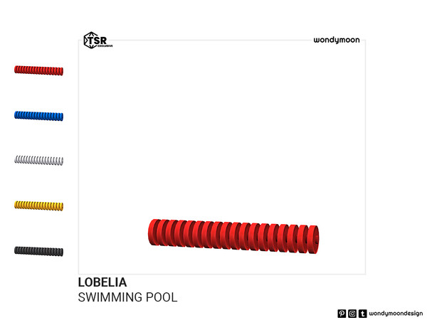 Sims 4 — Lobelia Pool Separator by wondymoon — Let your Sims enjoy swimming with Lobelia olympic swimming pool equipments