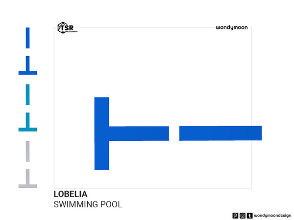 Sims 4 — Lobelia Swimming Lane Line by wondymoon — Let your Sims enjoy swimming with Lobelia olympic swimming pool